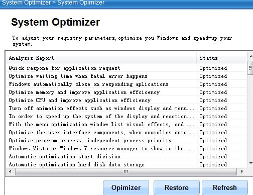 optimize your system 